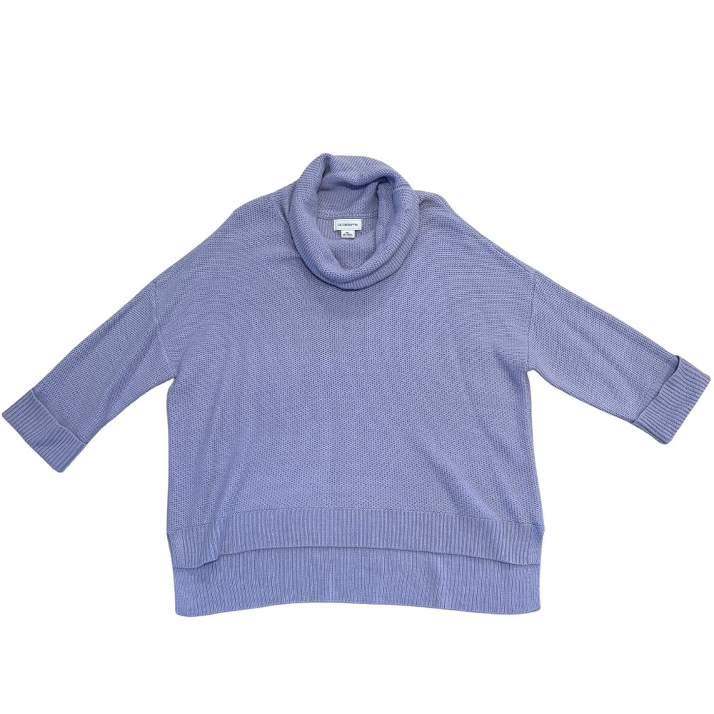 Liz Claiborne Purple Cowl Neck Knit Pullover Sweater Women’s XXL